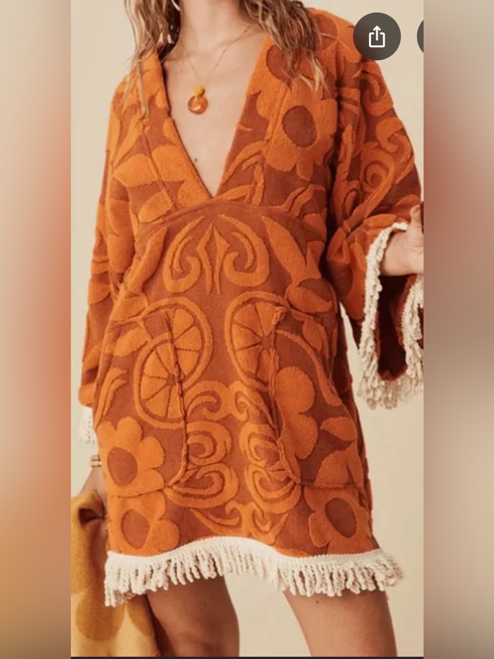 Free people Spell Pomelia Terry Throw Over Dress
